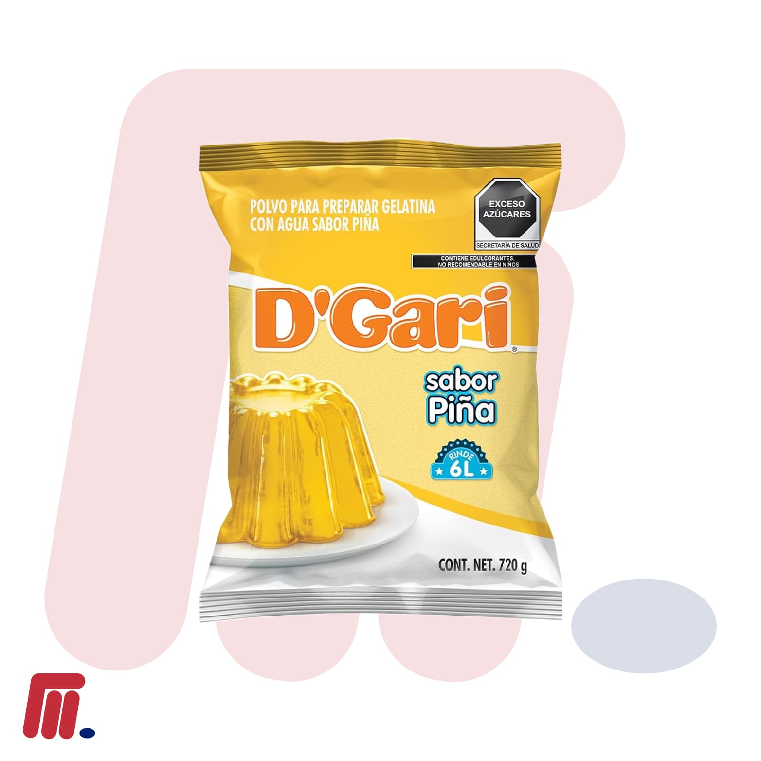 Gelatina Sabor Piña D'Gari al Mayoreo: El Postre Tropical y Refrescante para tu Negocio en Monterrey